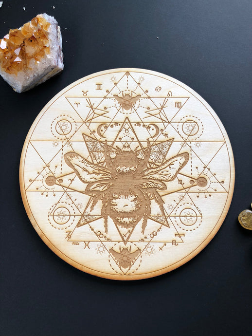 Honey Bee Crystal Grid